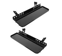 Healeved Bandeja Triangular Metálica Plegable para Caballete Soporte Portátil de Sobremesa para Pintura Estante Desmontable Organizador para Artistas 2 Piezas para Bocetos y Viajes