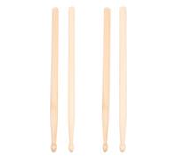 Healeved Baquetas de Arce para 295X14 MM 4 Piezas 2 Pares Palillos Cortos para Batería Accesorios de Percusión Infantiles Herramienta para Aprendizaje y Práctica