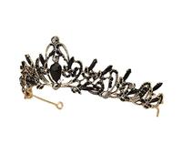 Healeved Barroca Para Novias Rhinestones Diadema Elegante Para Bodas Accesorio Vintage Para Mujeres y Niñas Headdress Brillante Para Ceremonias y Fiestas