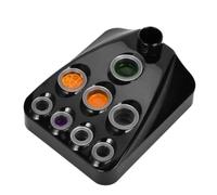 Healeved Base De Herramientas Para Tatuajes Negro Soporte Para Vasos De Pigmento Soporte Para Plumas Para Organizar Tu Espacio De Trabajo De Tatuaje