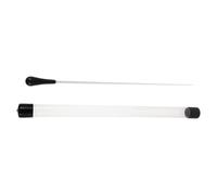 Healeved Bastón de Conductor Musical Metálico con Estuche Antideslizante para Orquesta Coro Banda Profesional para Directores y Profesores de Música