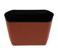 Healeved Basurero para Coche Pequeño Extraíble Clip para Respaldo, Prueba de Fugas, Color Naranja, Base Estable, Multifuncional para Suv y Camión, Organizador Interior del Automóvil, Bote