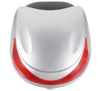 Healeved Baúl para Motocicleta Cerradura, Caja Trasera de Gran Capacidad, Compatible Motos y Vehículos Eléctricos, Resistente Lluvia y Polvo, Color Plateado, Adecuado para Viajes y Uso