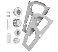 Healeved Bisagras de Acero Inoxidable para Zapatero Accesorios de Herrajes para Armarios de Zapatos Bisagra Giratoria para Puerta Abatible de Profundidad ≥13 CM Juego de 2 Piezas Gris