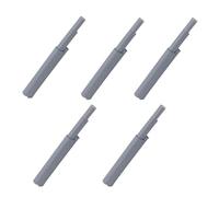 Healeved Bisagras de Puerta para Armario con Amortiguador de Apertura sin Tirador, Diseño Elegante en Abs, 5 Piezas para Puertas y Cajones en Cobertizos y Escuelas