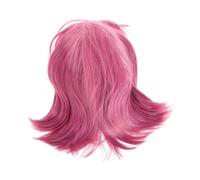 Healeved Bob Con Flequillo Pelucas Cortas Sintéticas Para Mujer Fiestas Disfraces Cabello Postizo De Moda Pelo Corto y Liso