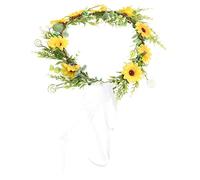 Healeved bohemia bodas wedding decoración fiesta decoracion fiesta adorno para fiestas diademas margarita elegante novias cinta diadema de novia diadema nupcial el plastico Yellow