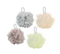 Healeved Bola de Baño 4 Piezas Esponja de Malla Malla Adecuada para Ducha Cuidado Personal