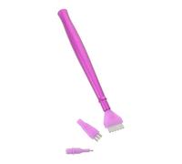 Healeved Bolígrafo para Pintar con Gemas de Imitación Multiboca, Kit de Herramientas de Pintura de Puntos de Aleación Púrpura, Recogedor de Cuentas para Manualidades y Proyectos Artísticos,