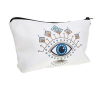 Healeved Bolsa Aseo Viaje Compacta Portátil con Cremallera Diseño Ligero y Estampado Ojo Turco Neceser Cosméticos Multifuncional para Hogar y Viaje