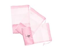 Healeved Bolsa Cordón para Zapatos de Baile 3 Unidades Rosa Malla Transpirable Organizador para Zapatillas de Punta Ballet Latinos Resistente al Polvo Adecuado Gimnasio Deportes Viajes