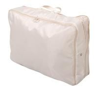 Healeved Bolsa de Almacenamiento para Ropa de Plumón Beige Mediana, Organizador Plegable para Armario, Bolsa para Edredones y Mantas, Adecuado para Almacenamiento Debajo Cama y Viaje