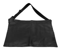 Healeved Bolsa de Cinturón para Brochas de Maquillaje Bolsillo, Riñonera Profesional Negra para 32 Brochas, Material PU Resistente y Organizador Multifuncional para Uso en Cine, Fotografía