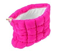 Healeved Bolsa de Maquillaje Pequeña con Diseño Cuadriculado Bolsa Organizadora Portátil para Viaje y Uso Diario para Mujer y Hombre Almacenamiento Multifuncional para Cosméticos