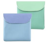 Healeved Bolsa para Toallas Sanitarias para Mujer 2piezas de PU, Organizador Portátil y Delicado para Mantener Productos Femeninos Limpios y Ordenados