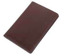 Healeved Bolsa Porta Tarjetas de Visita para Hombre, Tarjetero Portátil de Cuero Genuino Café, Tamaño Compacto, Resistente al Desgaste, Adecuado para Viajes y Uso Diario, Estuche