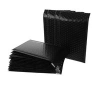 Healeved Bolsas de Envío Sellables Negras PE 50 Piezas 24x15cm | Protección Acolchada, Cierre Autosellante Rápido, Impermeables, para Electrónica y Joyería, Oficina