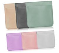 Healeved Bolsas Organizadoras para Joyas y Auriculares, Bolsa de Viaje de Cuero PU Resistente, Multicolor Grande y Pequeño, Adecuado para Mujeres y Uso Diario, Pack de 6 Unidades