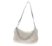 Healeved Bolso de Hombro de de para Mujer Bolso de Mano y Bandolera con Cadena Cartera de Peluche para Invierno Diseño con Cierre de y Correa de PU para Guardar Móvil Monedas