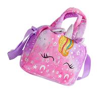 Healeved Bolso de Hombro de Unicornio para Niñas Bandolera de Dibujos Animados Diseño Mochila para Cumpleaños y