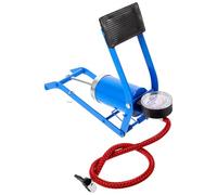 Healeved Bomba de Piso para Neumáticos de Bicicleta y Coche, Inflador Portátil de Alta Presión Manómetro, Tubo Rojo Pequeño, Multiusos para Ciclismo y Actividades al Aire Libre