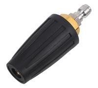 Healeved Boquilla Conexión Rápida para Hidrolavadora Turbo Giratoria Material de Acero Inoxidable y Goma, Adecuado para Limpieza Industrial de Ladrillos y Diversas Superficies