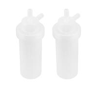 Healeved Botella de Absorción Científica y Alta Visibilidad 2 Piezas de Polietileno 75ml Estructura de Absorción de Burbujas para Educación y Monitoreo Ambiental