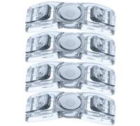Healeved Botones de Ajuste para Gafas de Natación Negros, 4 Piezas, Plástico Resistente, Compatibles Correas de 10-13 Mm, Ajuste Seguro y Versátil