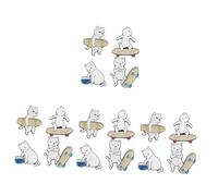 Healeved Broche De Abrigo Mixto Lindo Broche De Gato Con Forma De Bolso Broche De Gatito Maullando Broche De Gato Accesorios Para Gato Broche De Traje Broche De 4 piezas x 4