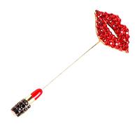Healeved Broche De Caída De Aceite Labial Rojo Alfiler De Damas Alfileres Para Mujeres Pin De Solapa De De Imitación Pin De Solapa De Sombrero Alfiler De San Valentin Aleación