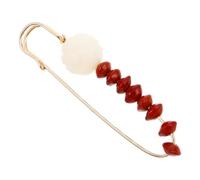 Healeved Broche De Loto Raíz De Alfiler Decorativo Broche De Perla Imperdible Para Ropa