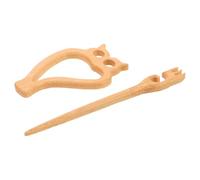 Healeved Broche de Madera Clip para Suéter Búho, Accesorio Decorativo para Bufandas y Cárdigans, Broche de Animal Artesanal para Mujer y Niña, Diseño Original para Ropa y Fiesta