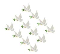 Healeved Broche de Solapa de Ave la Paz 12 Piezas, Mini Broches de Aleación Resistentes, Conjunto Lindo para Mujer y Hombre, Accesorio Versátil para Luto, Recuerdo y Eventos Obsequios