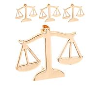 Healeved Broche de Solapa de Metal Dorado 4 Piezas, Insignias de Justicia y Balanza para Abogados, Pin de Accesorio Formal para Traje de Hombre en Eventos y Bodas