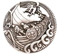 Healeved Broche Elegante Pin Decorativo Vikingo de Aleación de Zinc Vintage Accesorio Único en Forma de Barco para Mujeres y Niñas para Disfraces y Ocasiones Obsequios