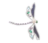 Healeved Broche Libélula para Mujer con Cristales de Imitación Pin de Insecto Elegante para Ropa Accesorio para Trajes Suéteres Bufandas y Vestidos