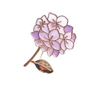 Healeved Broche Resistente y Elegante Decoración Brillante de Aleación Púrpura Ramillete Esmaltado para Mujer para Ropa y Bufanda