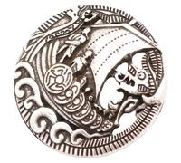 Healeved Broche Retro de Metal Color Plata Antigua Pin Decorativo de Barco Vikingo Broche para Bufanda y Chal Accesorio Vintage para Ropa y Eventos Obsequios