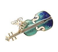 Healeved Broche Violín Vintage Alfiler Coración Creativa Para Trajes Accesorio Único Para Mujeres