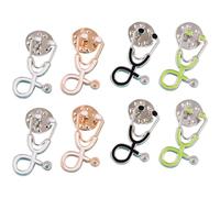 Healeved Broches de Estetoscopio de Aleación Diseño Único y Fuerte, 8 Piezas para Ocasiones Formales y Casuales, Accesorios Atractivos para Doctores y Enfermeras