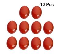 Healeved Cabujones Ovalados de Piedra Roja de 10X14 MM 10 Piezas Accesorios para Joyería DIY Base Plana para Manualidades Cabujones de Rubí Ideales para Decoración de Relojes y