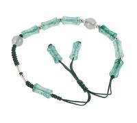 Healeved Cadena buenas pulseras de cuentas pulsera de tobillo con cuentas pulseras de amistad Buena suerte encantos pulsera trenzada con cuentas pulsera china nylon Green