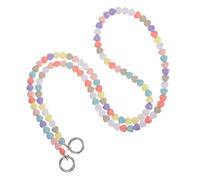 Healeved Cadena Cruzada para Bolso Cuentas Acrílicas y Colgante de Teléfono Forma de Corazón Correa Resistente y Decorativa para Bolsos Accesorio Multifuncional para Uso Diario