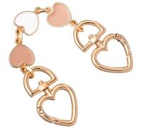 Healeved Cadena de Aleación Correa de Hombro Extensible Forma de Corazón para Bolso Fácil de Instalar para Bolsos de Niñas