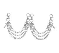 Healeved Cadena de Metal para Zapatos Adornos de Borla y Cruz, Joyas para Botas y Zapatillas, Accesorio Decorativo para Mujer en Color K, Accesorio de Calzado Elegante para Uso Diario