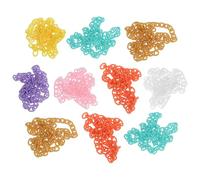 Healeved Cadena de Plástico para Hacer Joyas 10 Piezas Mixtas de Eslabones Ovalados de Colores Aleatorios Accesorios de Bricolaje para Pulseras y Color Color Aleatorio