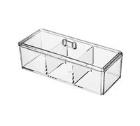 Healeved Caja Almacenaje Con Tapa De Plástico Metacrilato Para Cosméticos y Joyería Organizador Transparente