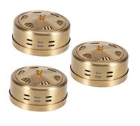 Healeved Caja De 3 Piezas 6 rodillo facial ventosas para la cara champú contra la caspa bomba kit de ventosas para de masaje titular de la moxa Golden