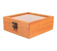 Healeved Caja de Almacenamiento para Cigarros Portátil de Madera Marrón, Humidor de Viaje Compacto y Reutilizable, Diseño Vintage Práctico para Proteger Cigarros en Viajes