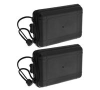 Healeved Caja de Almacenamiento para Puntas de Flecha de Tiro Estuche Portátil de Plástico Resistente con Tapa Mediano 2 Piezas para Uso en Exteriores y Transporte Seguro